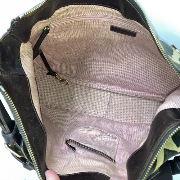 DOONEY & BOURKE ANIMAL PRINT LEATHER SHOULDER BAG (ASIS) - Picture 10 of 16